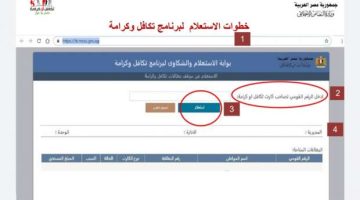 الاستعلام عن تكافل وكرامة 2024 بالرقم القومي عبر موقع moss.gov.eg وأهم الشروط والمستندات المطلوبة